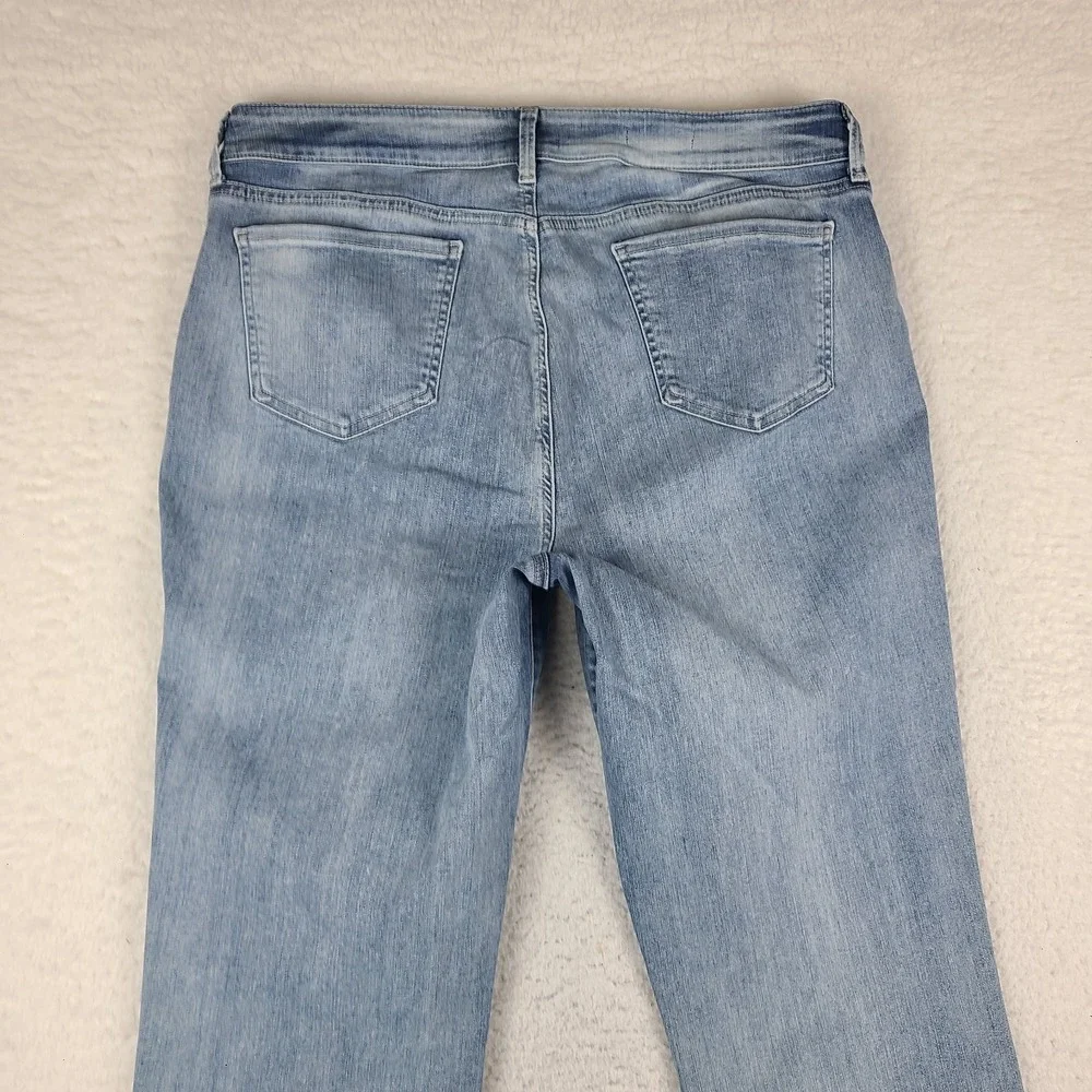 Not Your Daughter Jeans Womens 16 Blue Marilyn Straight Light Wash NYDJ HEMMED